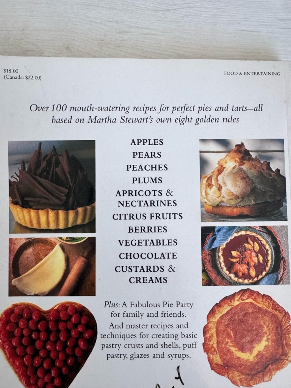 Vintage Martha Stewart’s Pies & Tarts Cookbook 1985 - Picture 8 of 8